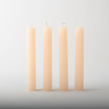 Fleur Tapered Candles 4pk - LIGHT PINK