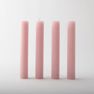 Fleur Tapered Candles 4pk - BLUSH