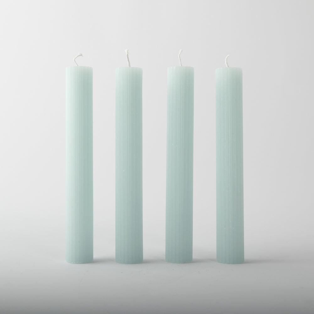 Fleur Tapered Candles 4pk - SAGE