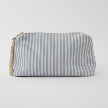 Mist Collective Small Make Up Bag - Blue Stripe