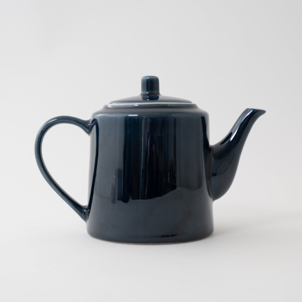 K&Co Navy Glaze Tea Pot