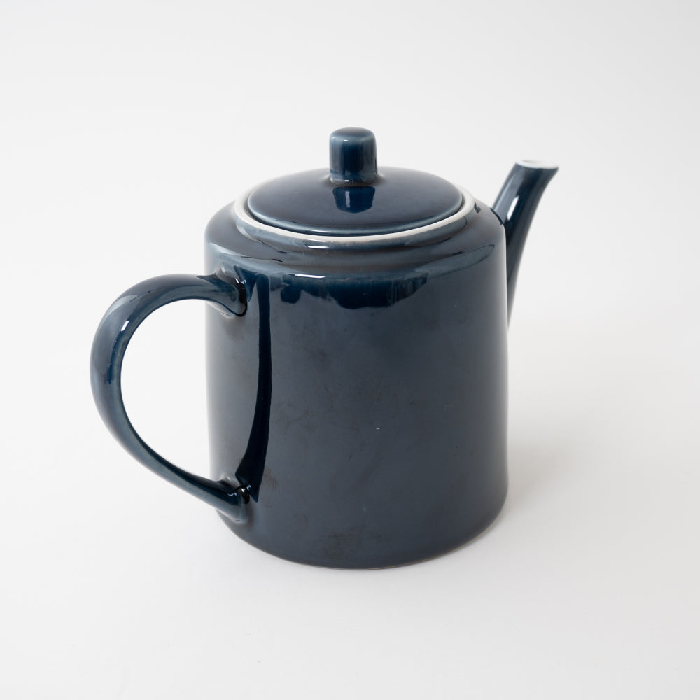 K&Co Navy Glaze Tea Pot
