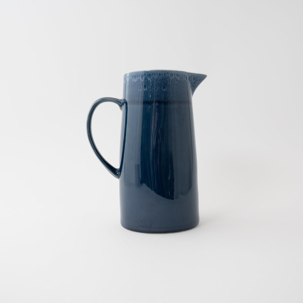 K&Co Navy Glaze Large Jug
