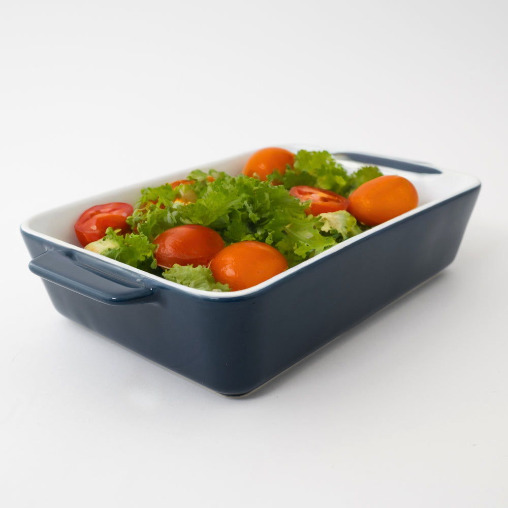 K&Co Navy Glaze Medium Baking Dish