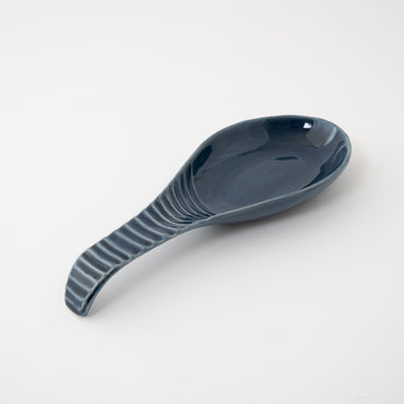 K&Co Navy Glaze Spoon Rest