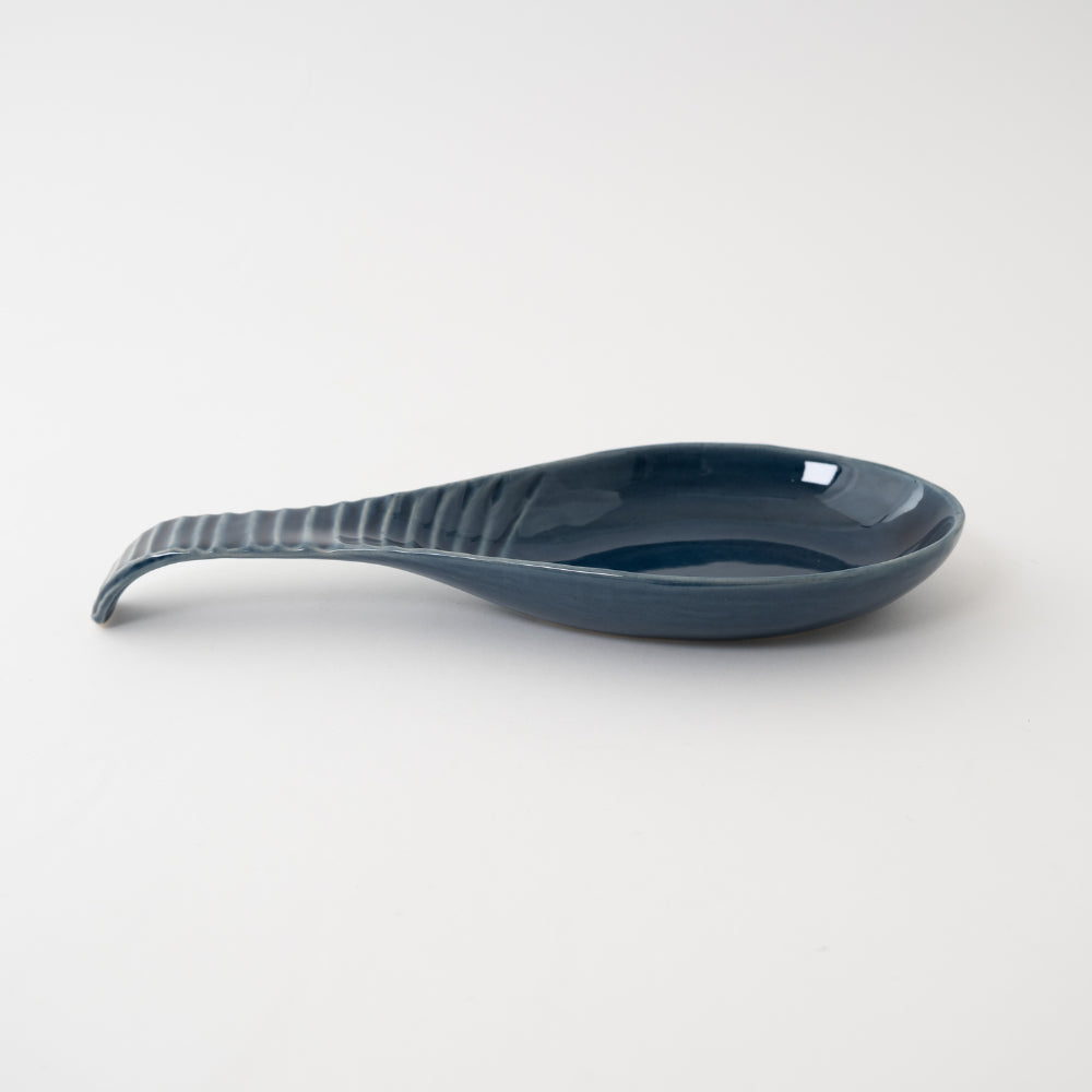 K&Co Navy Glaze Spoon Rest