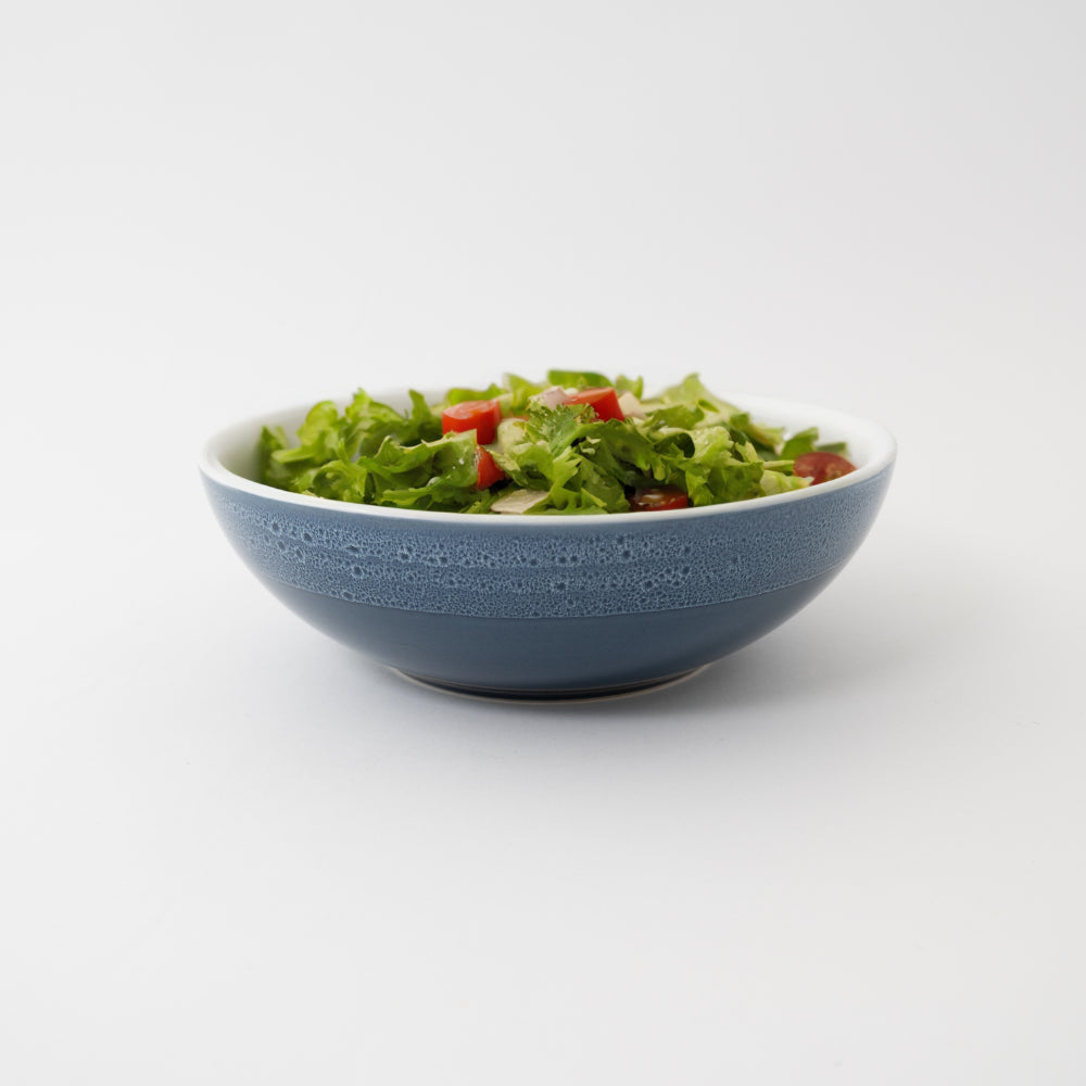 K&Co Navy Glaze Salad Bowl