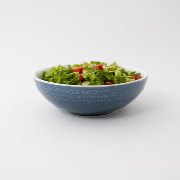 K&Co Navy Glaze Salad Bowl