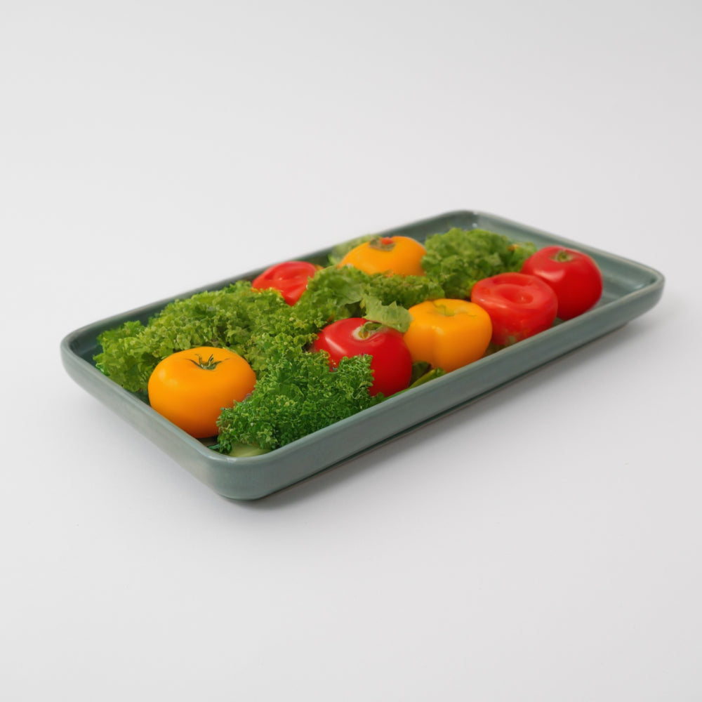 K&Co Sage Large Rectangle Tray