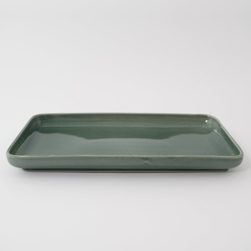 K&Co Sage Large Rectangle Tray
