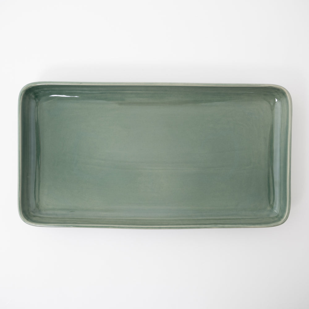K&Co Sage Large Rectangle Tray