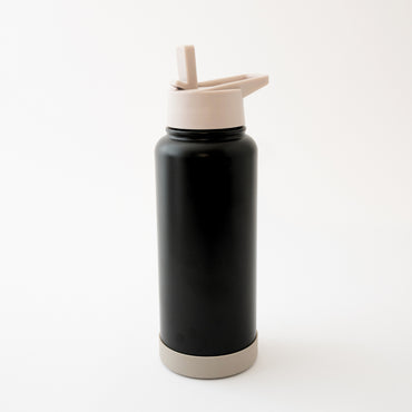 Pepper Large Metal Drink Bottle - Black