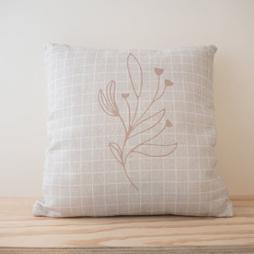 Pepper Printed Cushion - Tan Branch