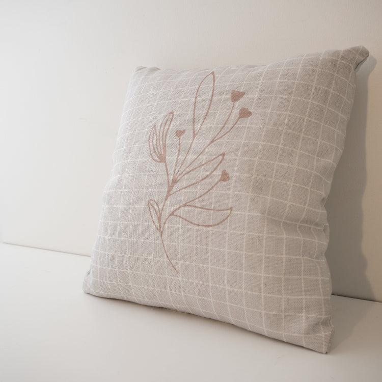Pepper Printed Cushion - Tan Branch