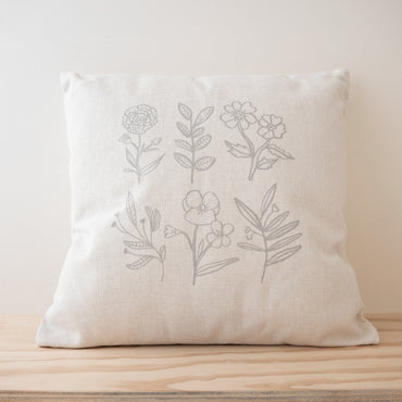 Pepper Printed Cushion - Wildflowers