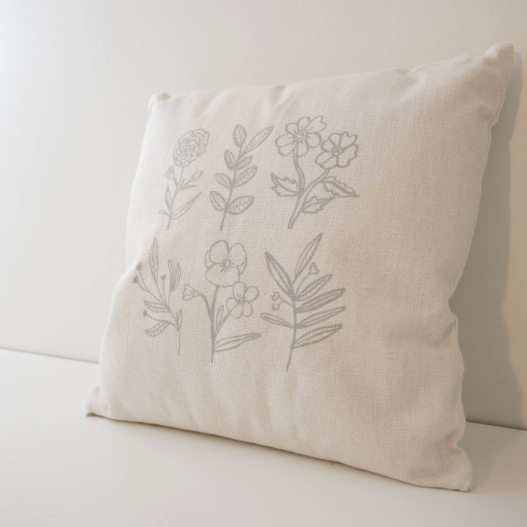 Pepper Printed Cushion - Wildflowers