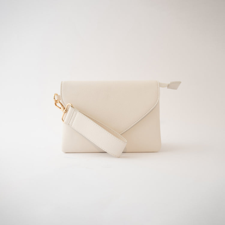 Pepper Envelope Strap Clutch - Sand