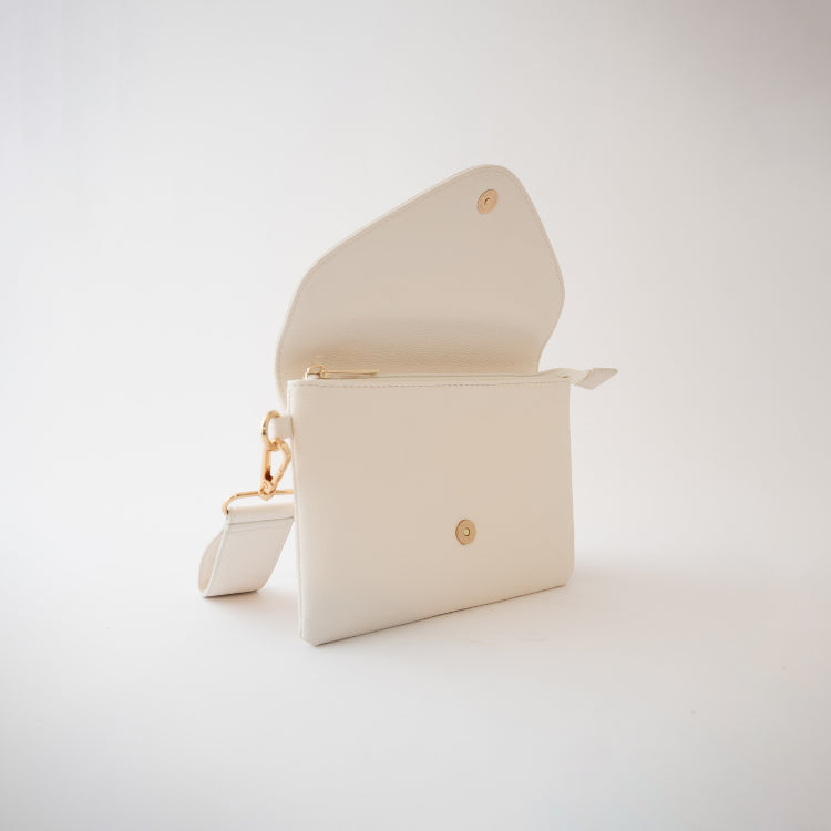 Pepper Envelope Strap Clutch - Sand