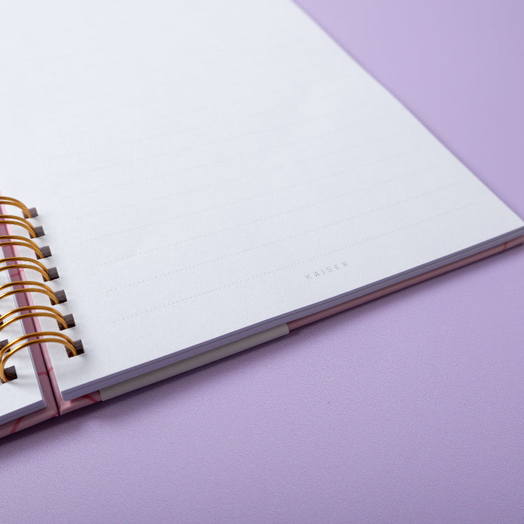 One Of A Kind A5 Spiral Notebook - Fuschia Flower