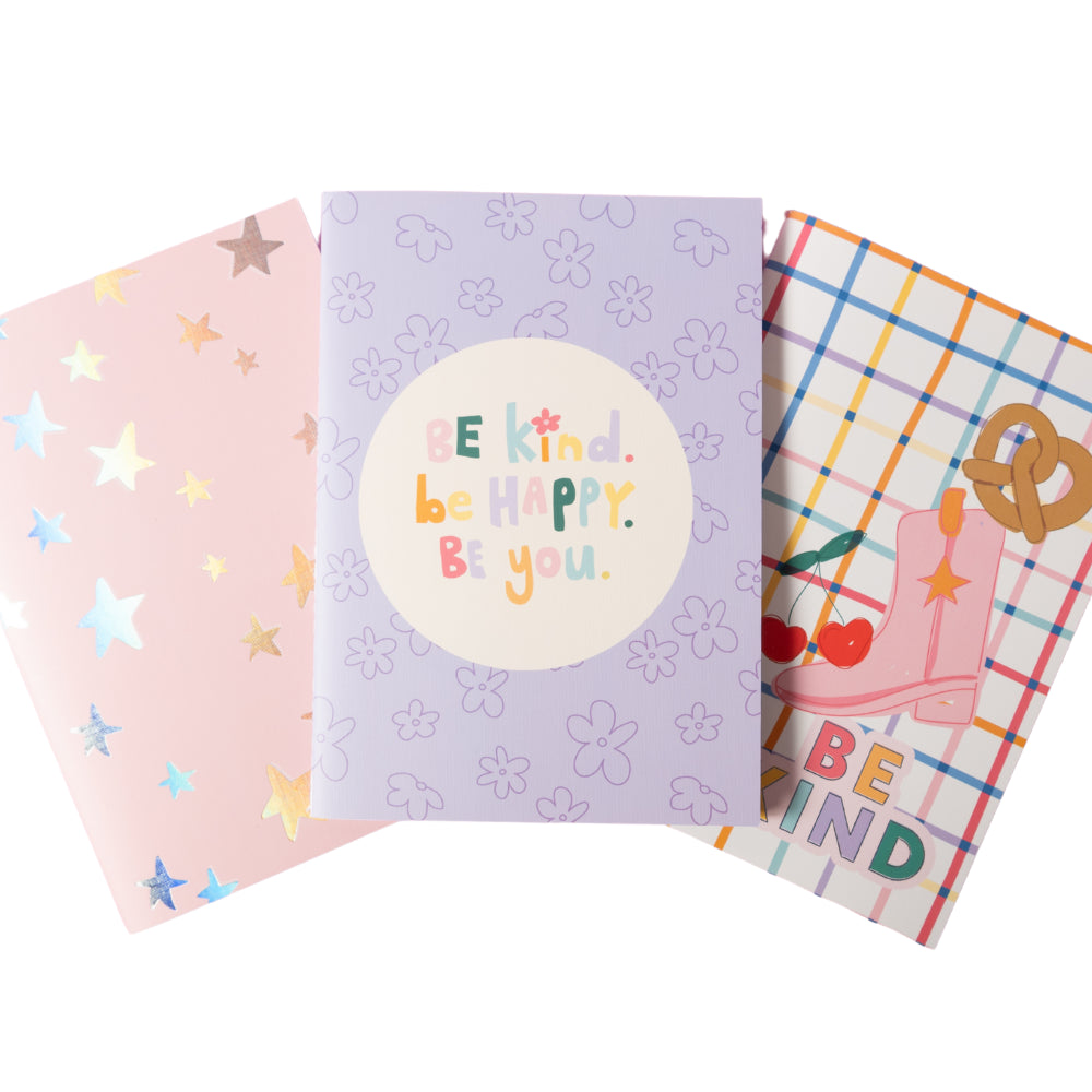 One Of A Kind A5 3Pk Notebook Set - Be You