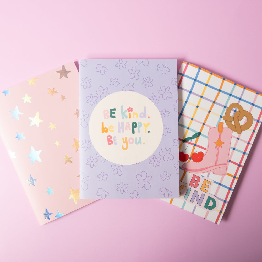 One Of A Kind A5 3Pk Notebook Set - Be You