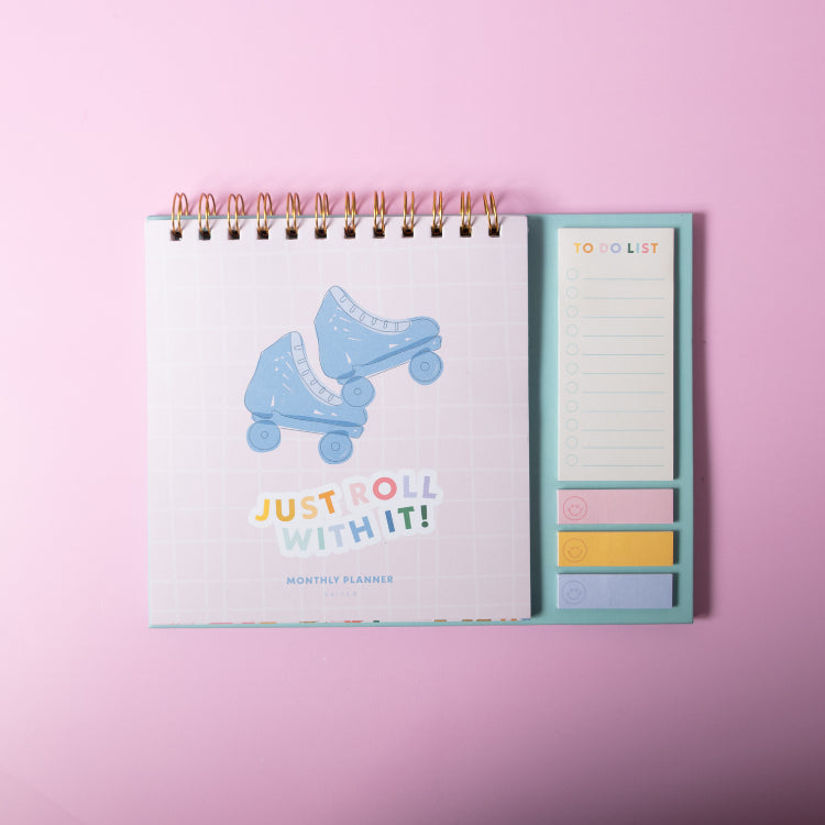 One Of A Kind Monthly Desk Planner - Roll With In