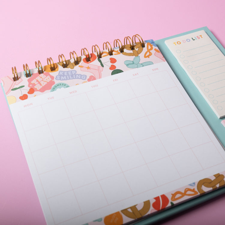 One Of A Kind Monthly Desk Planner - Roll With In