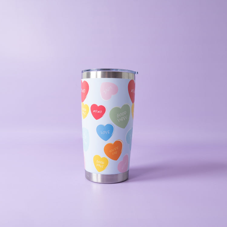 One Of A Kind Insulated Coffee Cup - Big Hearts