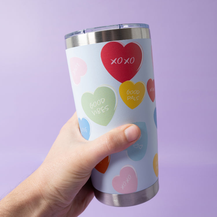One Of A Kind Insulated Coffee Cup - Big Hearts