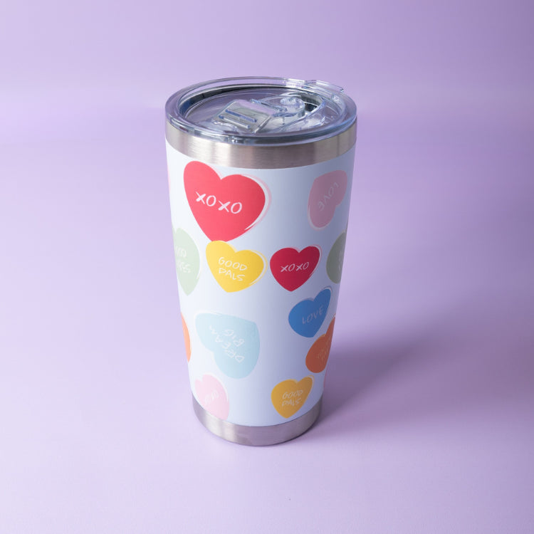 One Of A Kind Insulated Coffee Cup - Big Hearts
