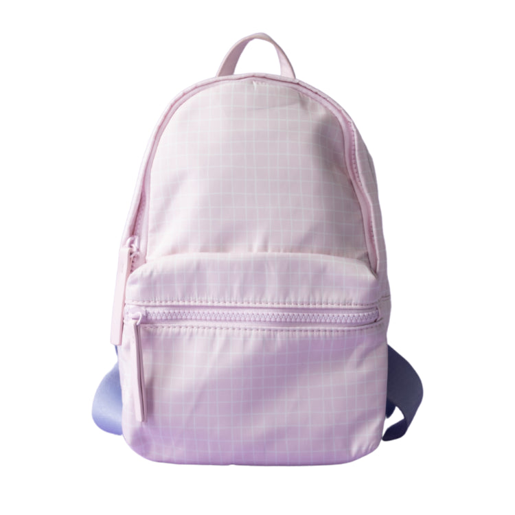 One Of A Kind Backpack - Pink Grid