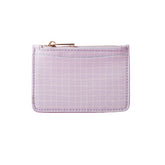 One Of A Kind Card Pouch - Lilac Grid