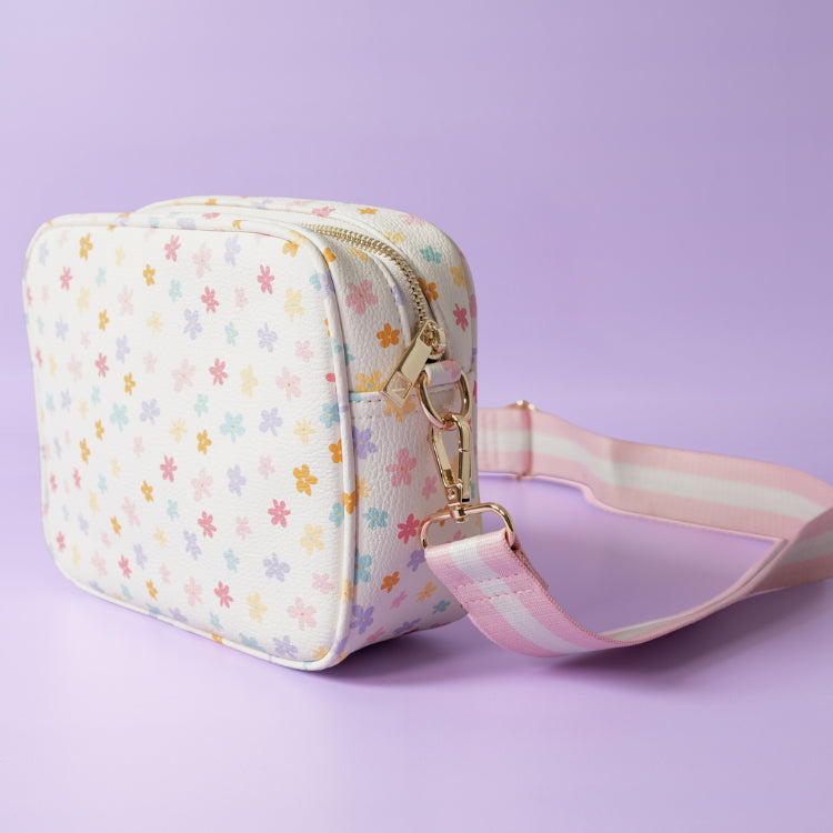 One Of A Kind Textured Strap Side Bag - Posie