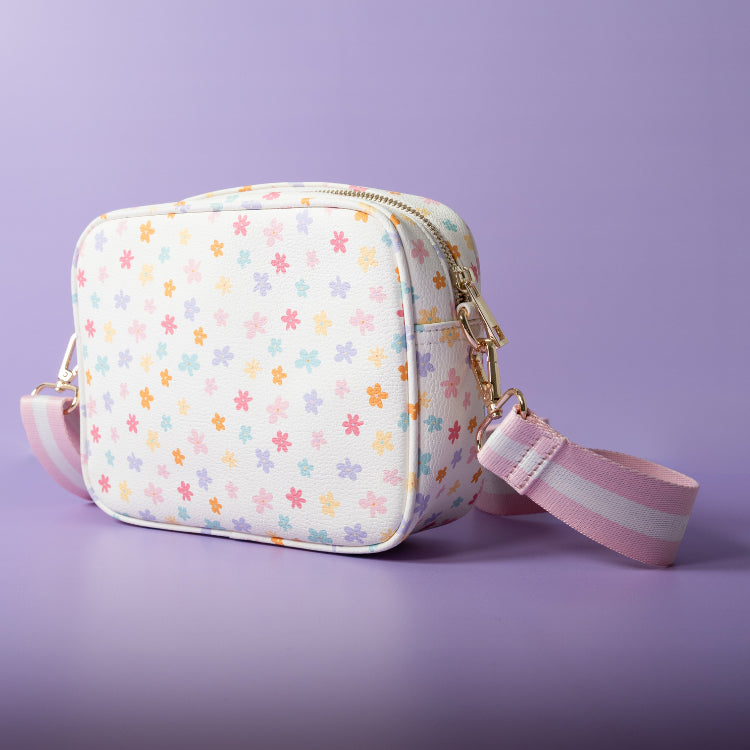 One Of A Kind Textured Strap Side Bag - Posie
