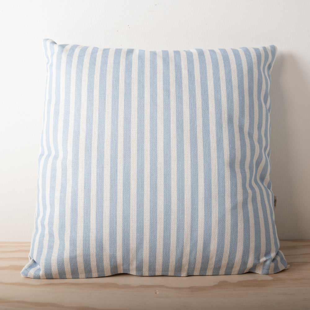 K&Co Printed Cushion - Blue Stripe