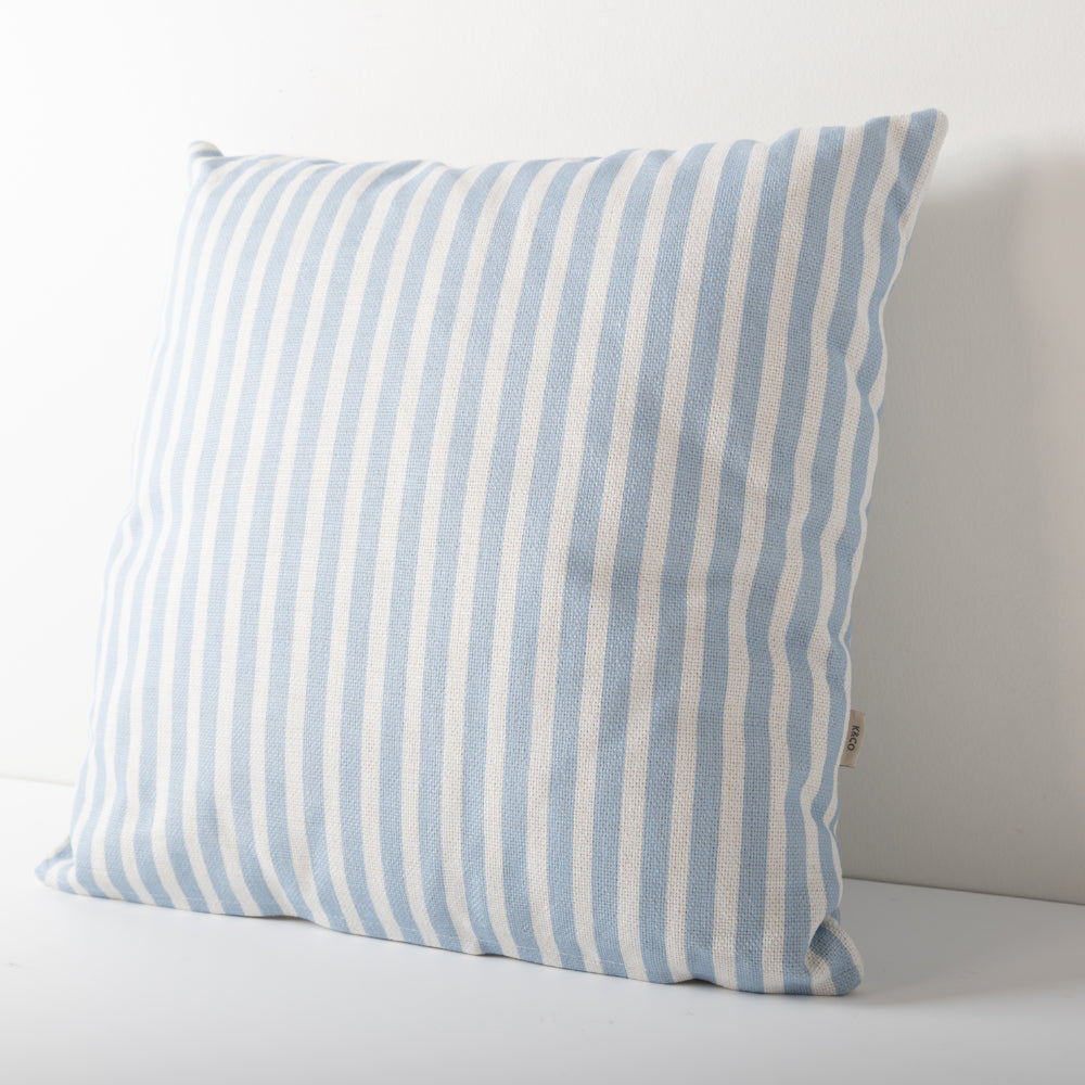 K&Co Printed Cushion - Blue Stripe