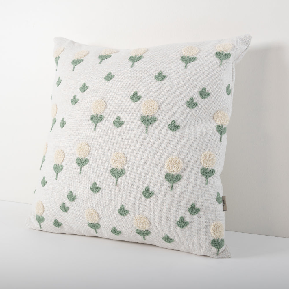 K&Co Texture Cushion - Cream Blossoms