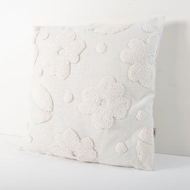 K&Co Texture Cushion - Cream Flora