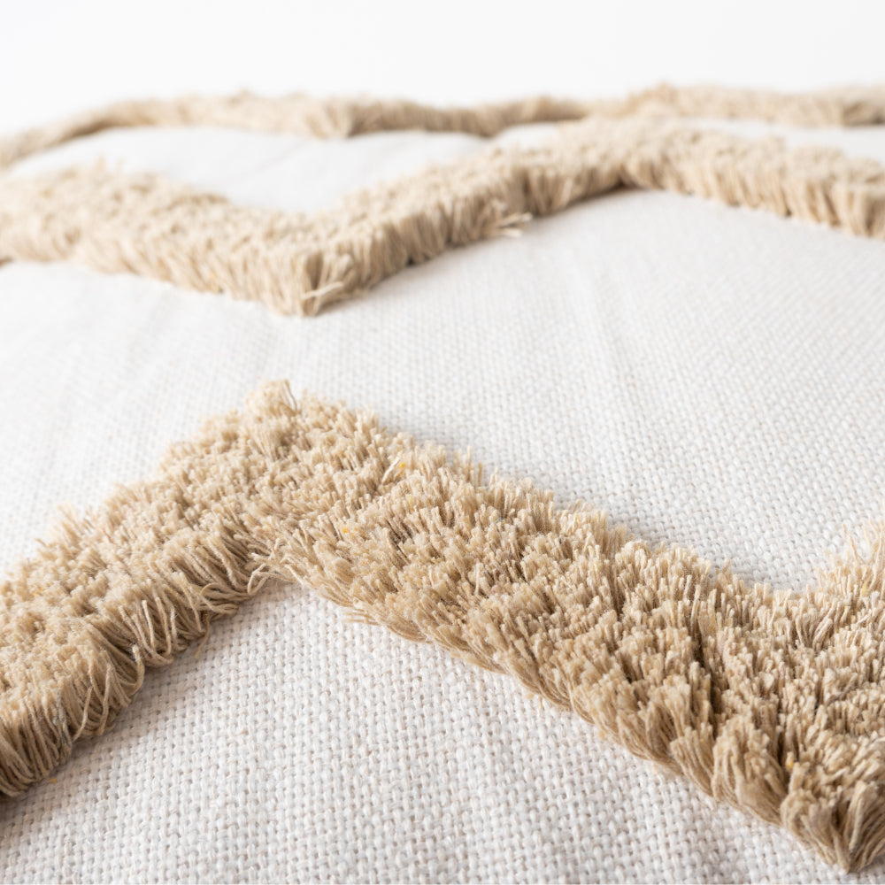 K&Co Texture Cushion - Natural Chevron