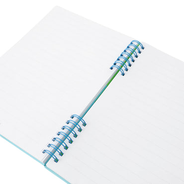 Vivid Collection A5 Spiral Notebook - GREEN/BLUE