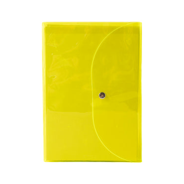 Vivid Collection A5 3pk Notebook Set with Clear Cover - YELLOW