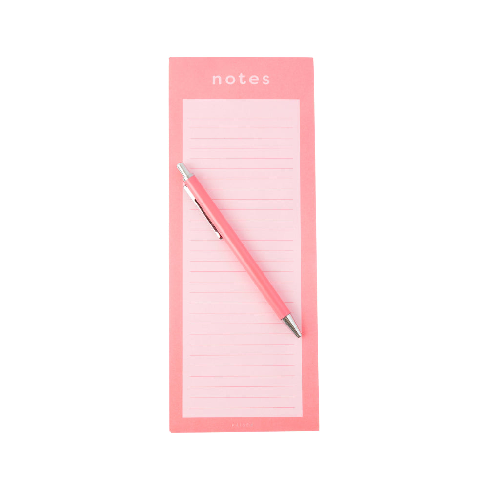 Vivid Collection List Notepad with Pen - PINK
