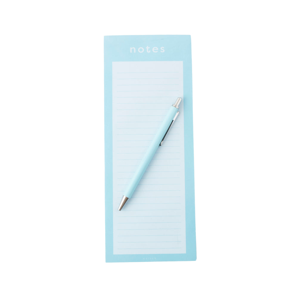 Vivid Collection List Notepad with Pen - BLUE