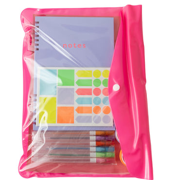 Vivid Collection Stationery Set - PINK/PURPLE