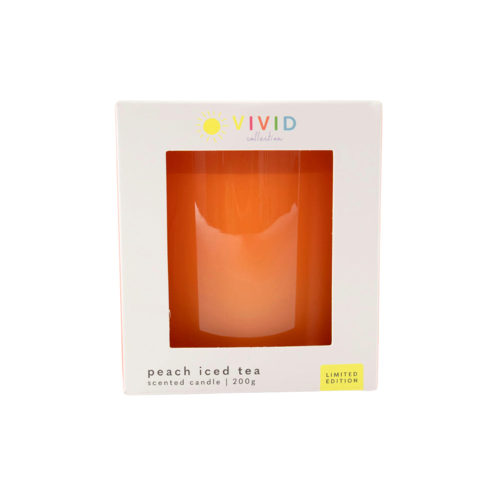 Vivid Collection Glass Candle 200g - ORANGE