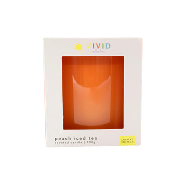 Vivid Collection Glass Candle 200g - ORANGE