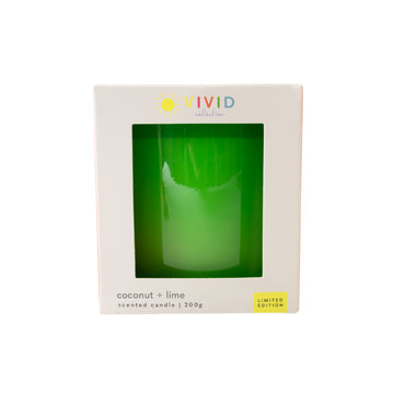 Vivid Collection Glass Candle 200g - GREEN