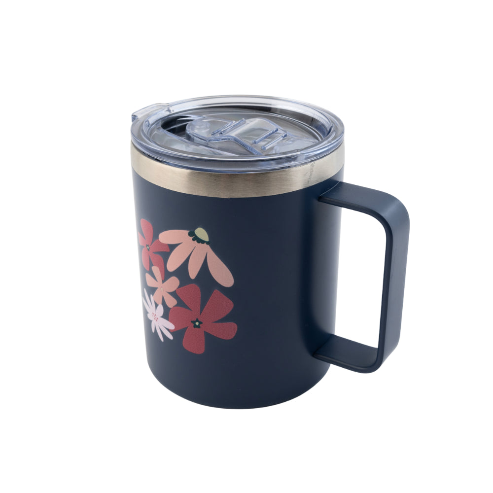 Honeydew Insulated Coffee Mug - PINK FLORA