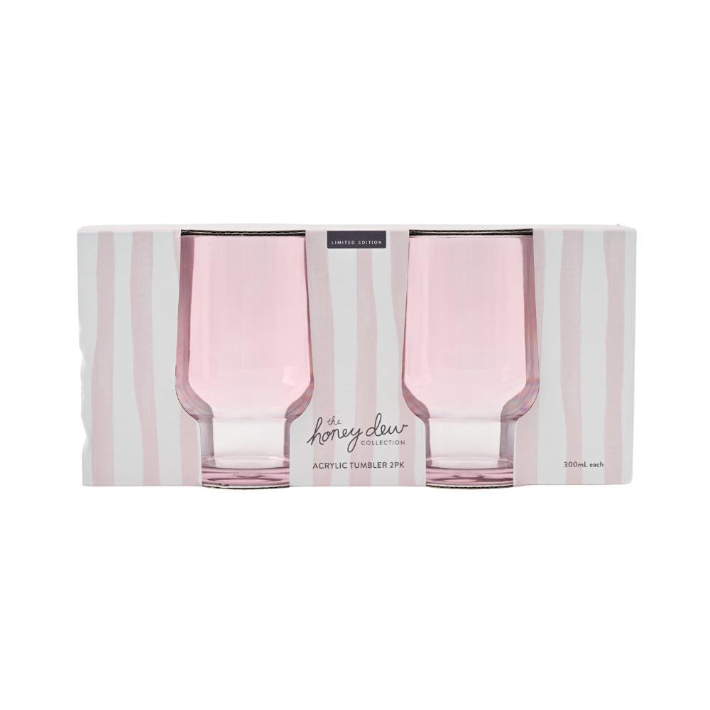 Honeydew Acrylic Tumbler 2pk - PINK