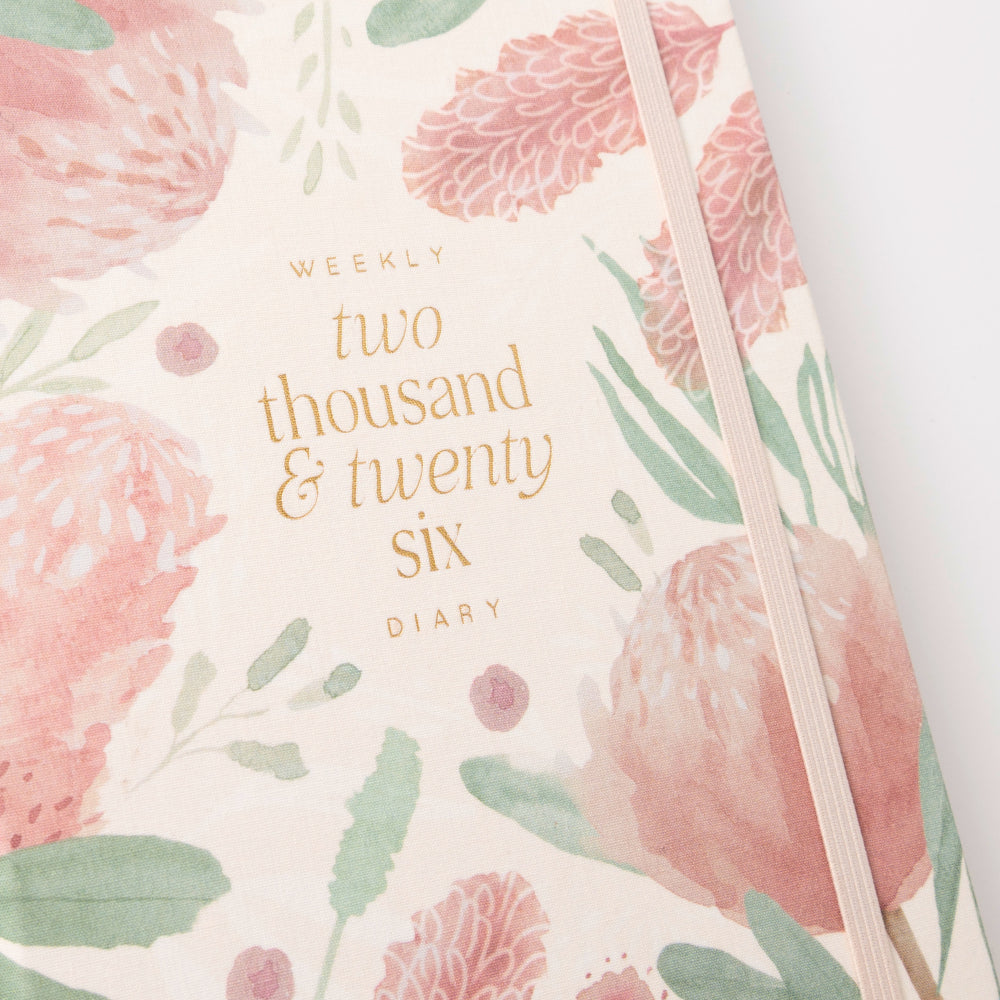 2026 A5 Weekly Diary - Blossoms